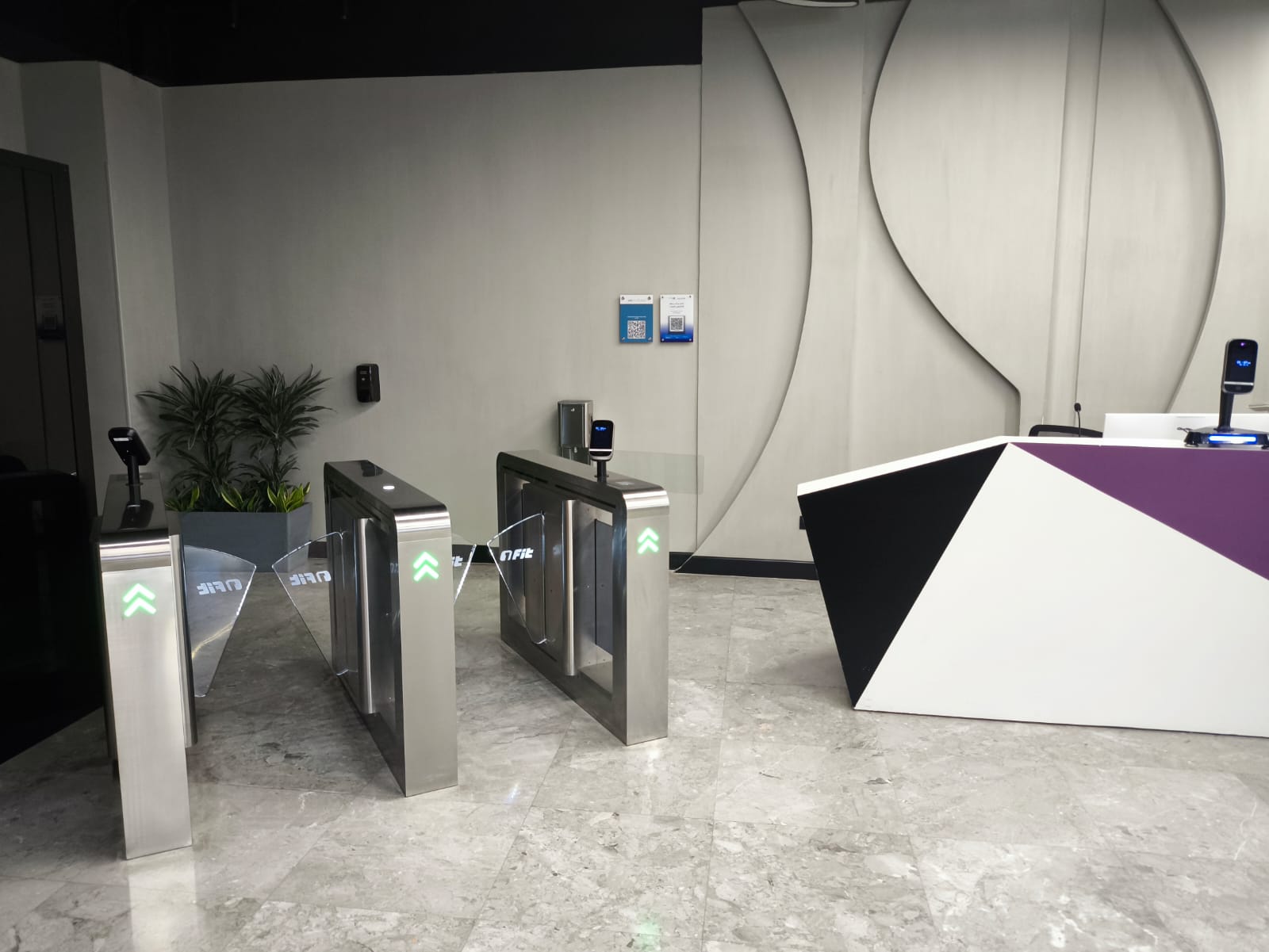 One Fit KSA Ladies access control and smart gate installation